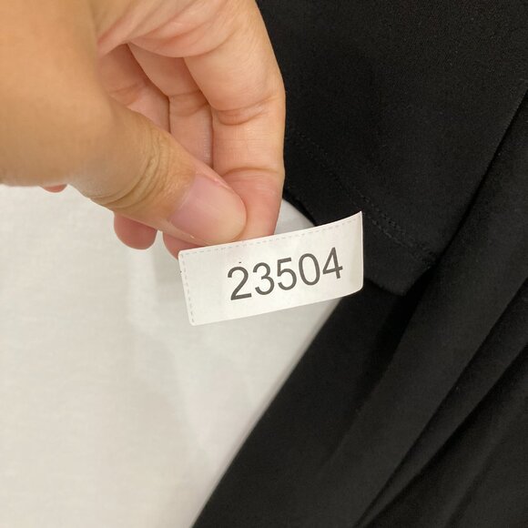 Alfani size 3X Black Multi Abstract Artsy Asymmetric Stretch Knit Top - Picture 11 of 11